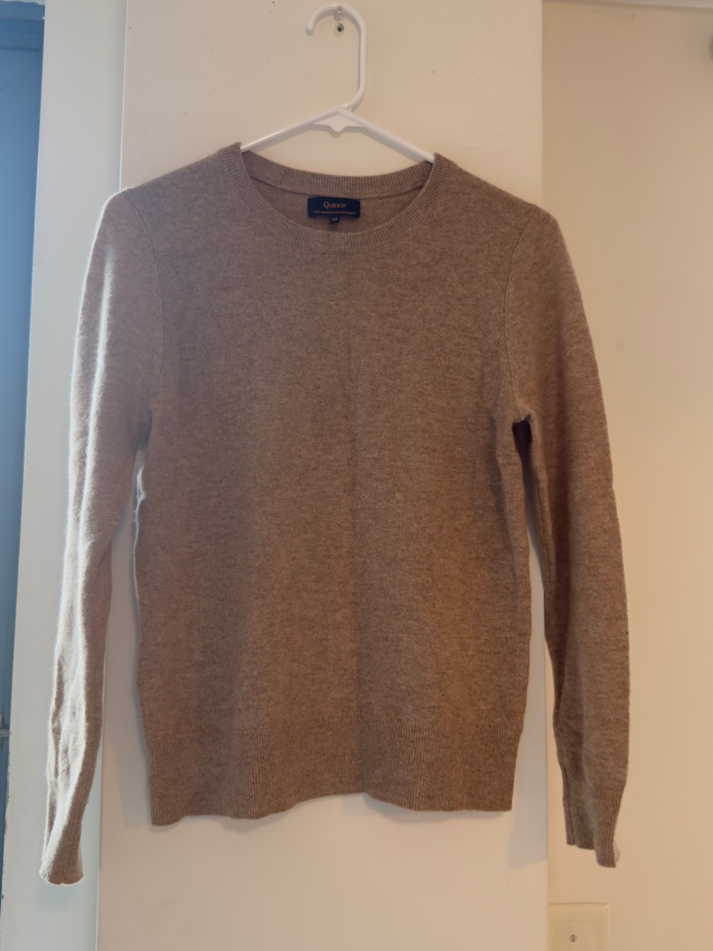 Quince Women’s Crewneck Sweater in Taupe